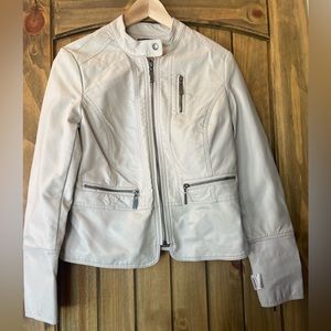 APT. 9 Faux Leather Jacket - White